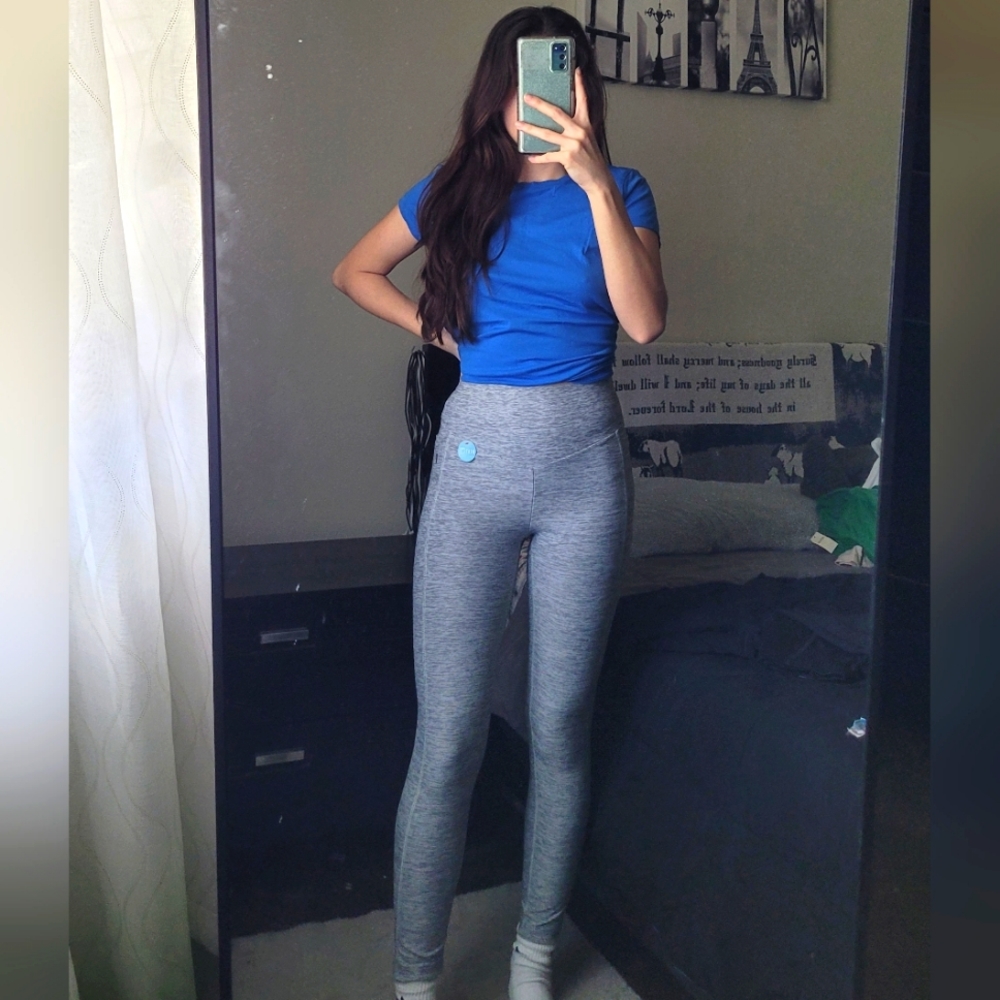 Grey PINK Leggings